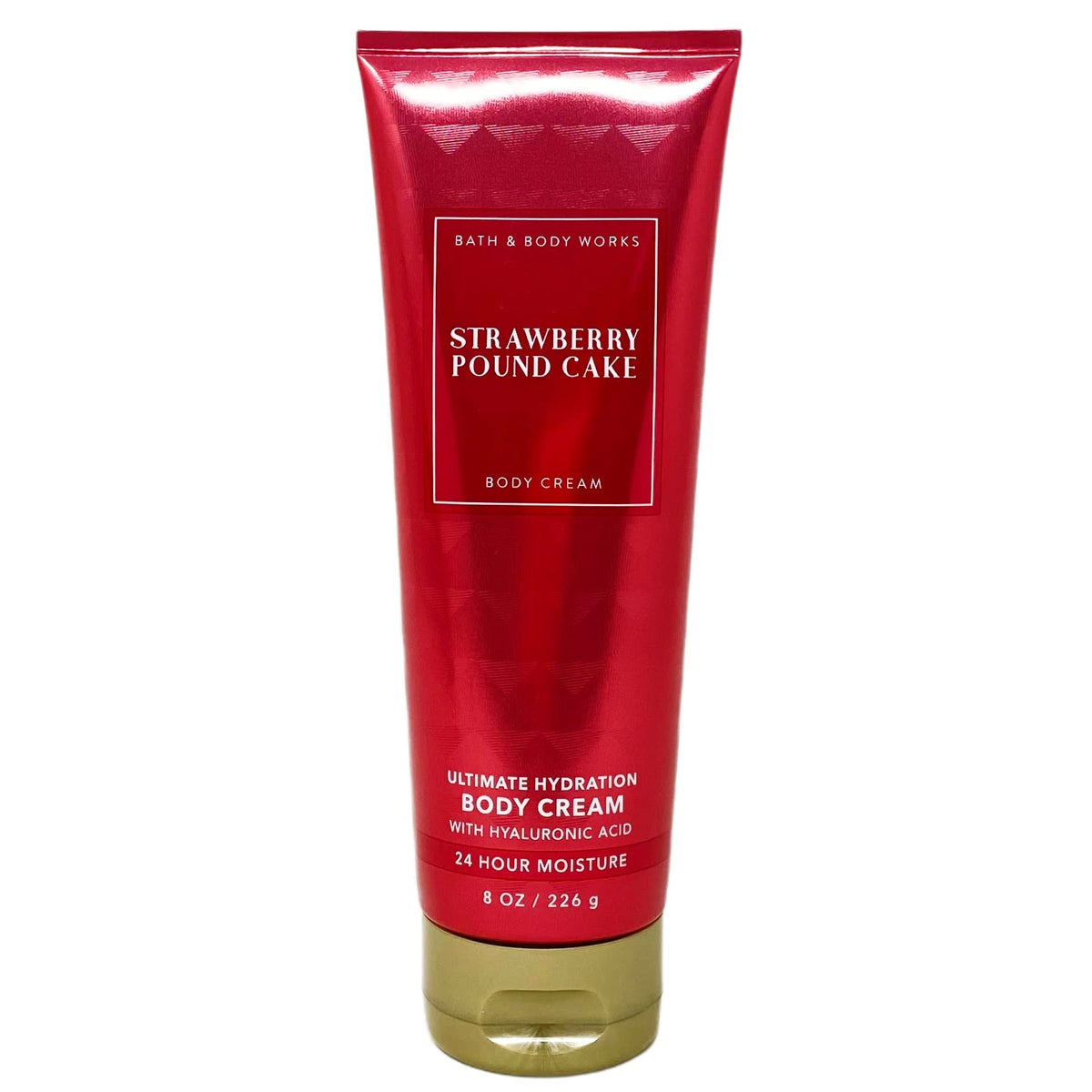 Bath & Body Works Strawberry Pound Cake body cream packaging