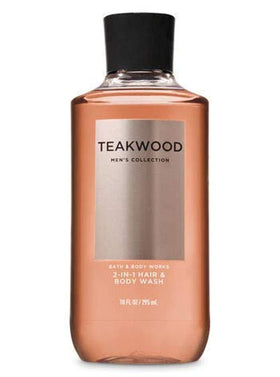 Bath & Body Works Teakwood 2-in-1 Hair + Body Wash back view