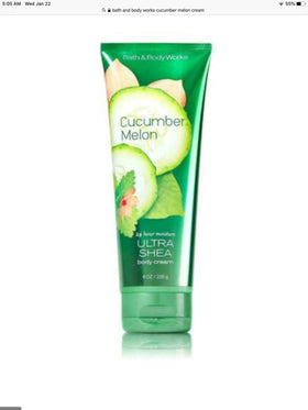 Bath & Body Works Ultra Shea Cream Cucumber Melon 8 oz front view