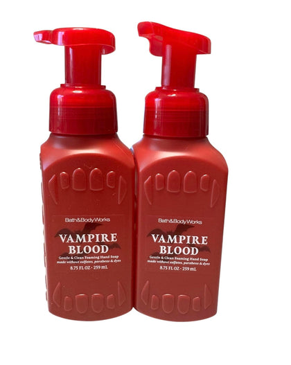 Bath & Body Works Vampire Blood Foaming Hand Soap front view with packaging