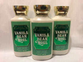 Bath & Body Works Vanilla Bean Noel 3-pack body lotions front view