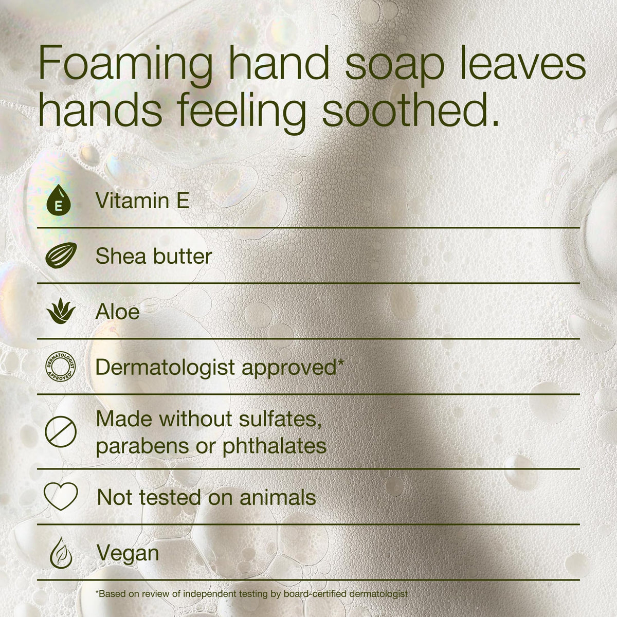 Bath & Body Works White Tea & Sage Foaming Hand Soap being used