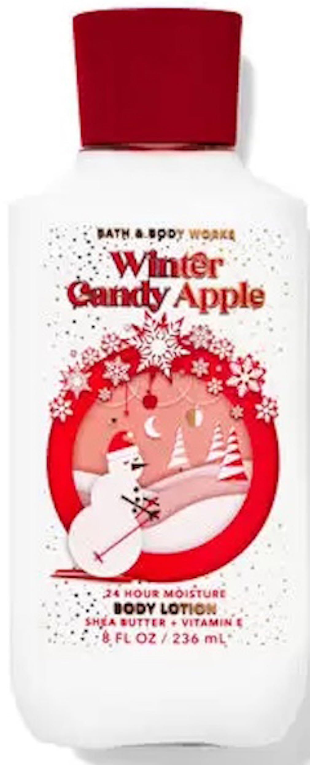 Bath & Body Works Winter Candy Apple Body Lotion 8 Oz front view