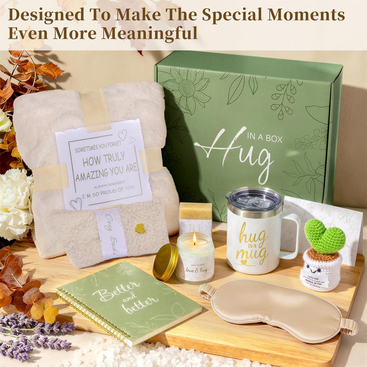 Bath bomb and silk eye mask from iFaveorr gift basket