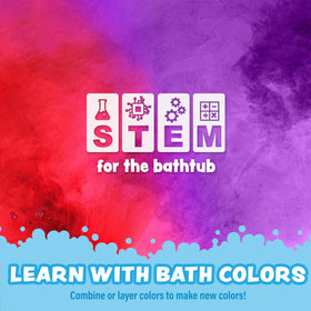 Bath Color Brush with multiple colour tablets displayed
