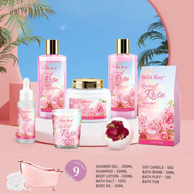 Bath Salt and Jojoba Body Oil included in the set
