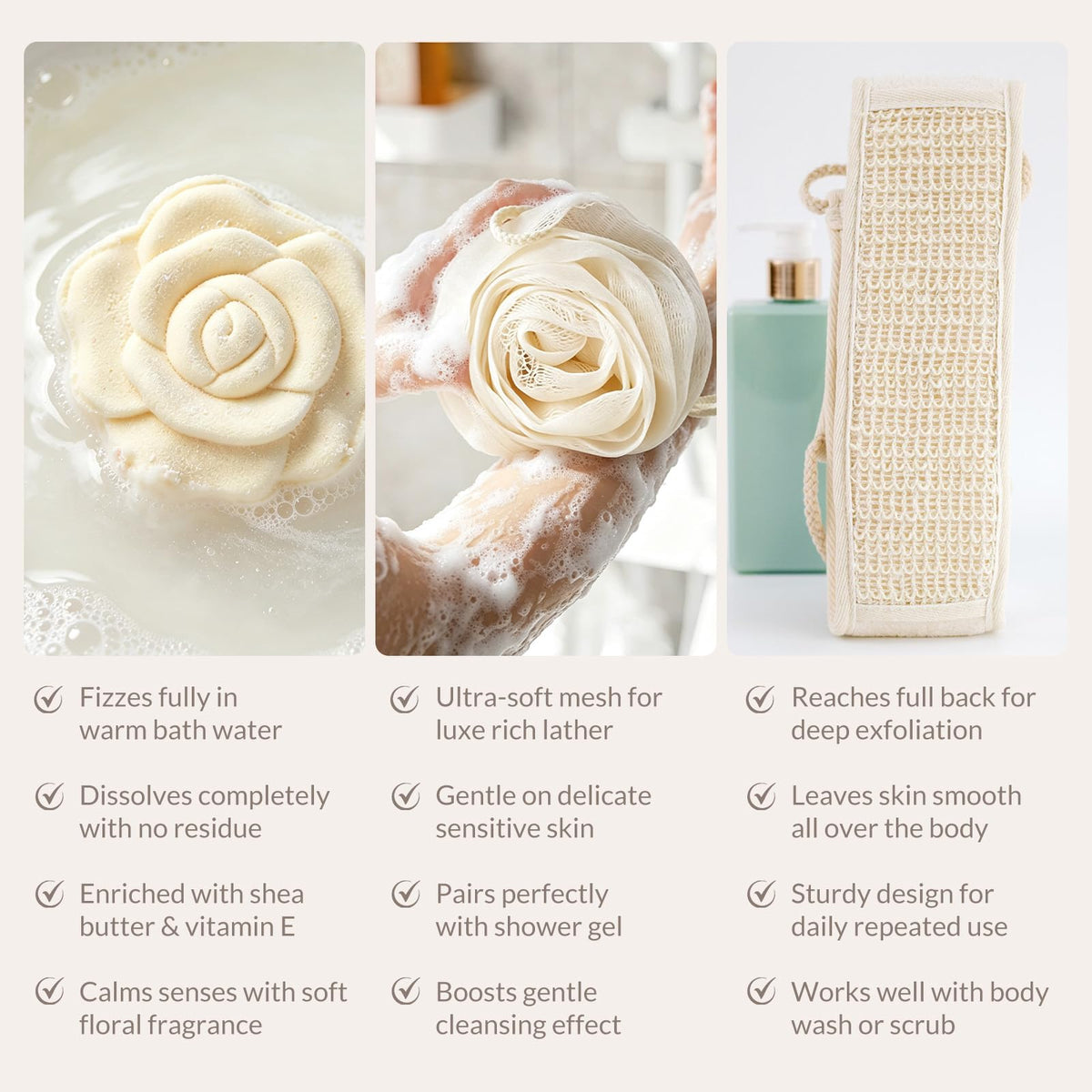 Bath salts and body scrub from ArioseMonde Spa Gift Basket