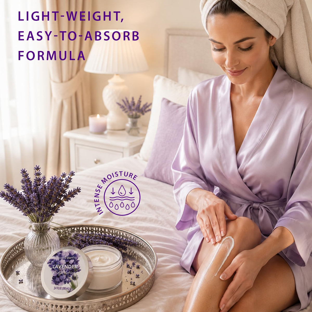 Bath salts included in BODY & EARTH spa gift set