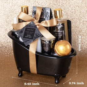 Bath salts included in the Saint Roy men's spa gift set