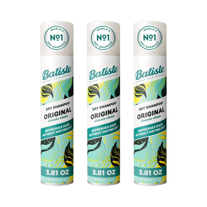 Batiste Dry Shampoo Original Fragrance 3 pack front view