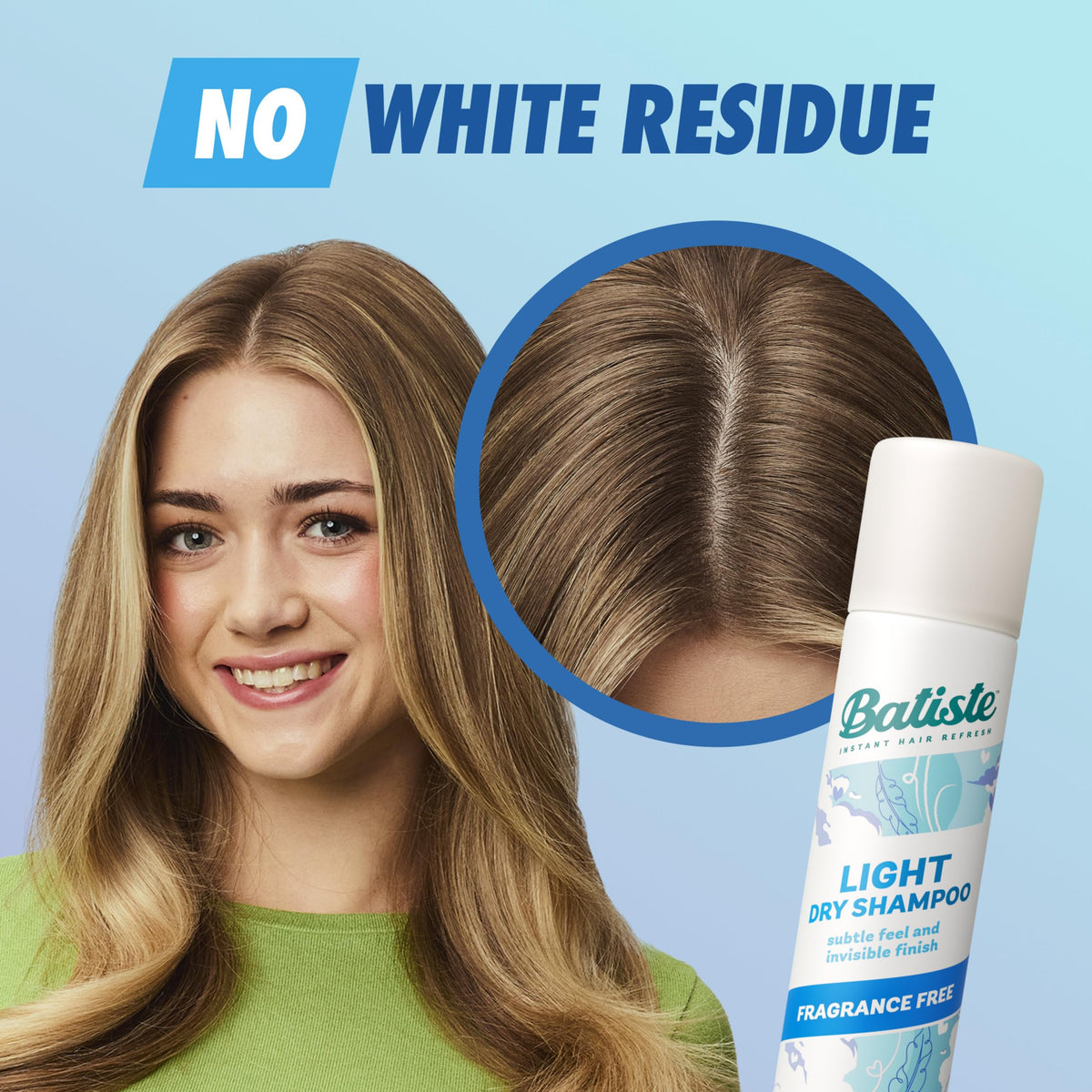 Batiste Light Dry Shampoo Unscented spray nozzle close-up