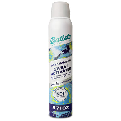 Batiste Sweat Activated Dry Shampoo 5.71oz can front view