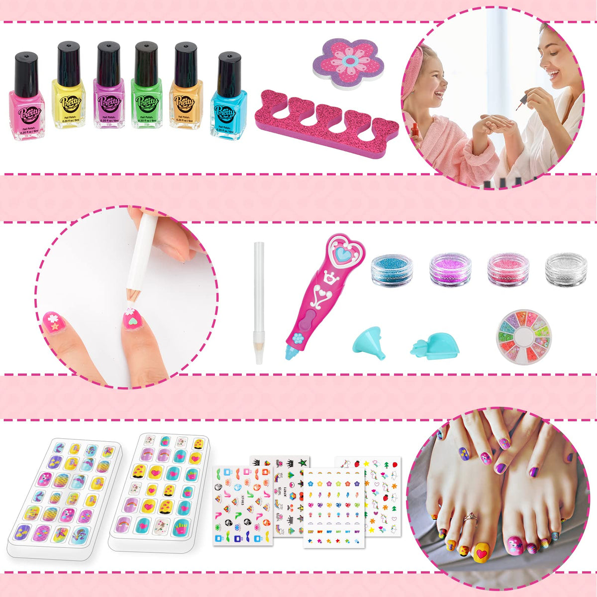 BATTOP Kids Nail Polish Set packaging