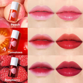 bayfree Lip Tint Stain Set displayed on a vanity