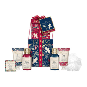 Baylis & Harding The Fuzzy Duck Gift Set front view with festive packaging