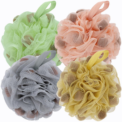 BCKENEY Bath Loofah Shower Sponge set in four colours