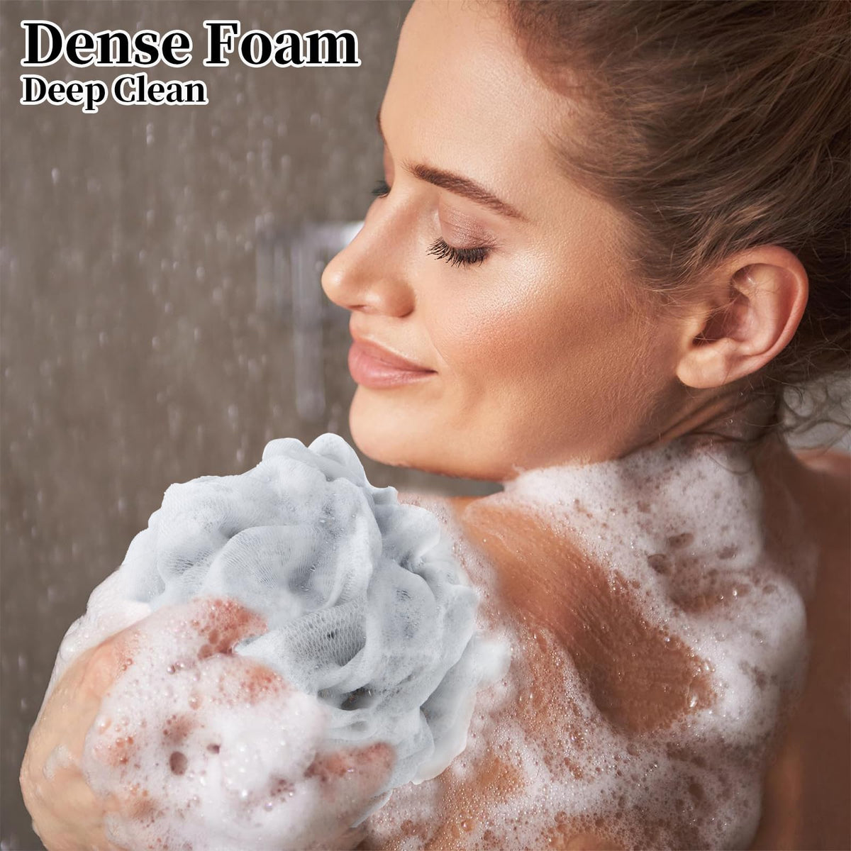 BCKENEY Bath Loofah Shower Sponge showing strong knotting design
