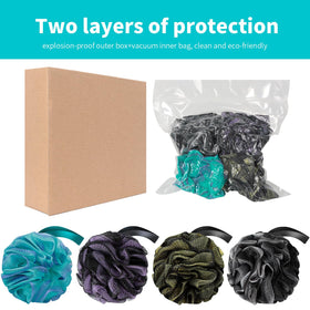 BCKENEY Bath Loofah Sponge pack with vibrant colours