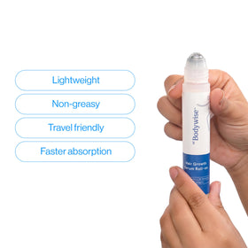 Be Bodywise Rosemary Hair Growth Serum Roll On 10ml close-up of roller