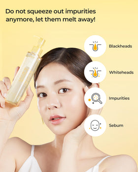 BE THE SKIN Pore Reset Cleansing Oil 231g texture close-up