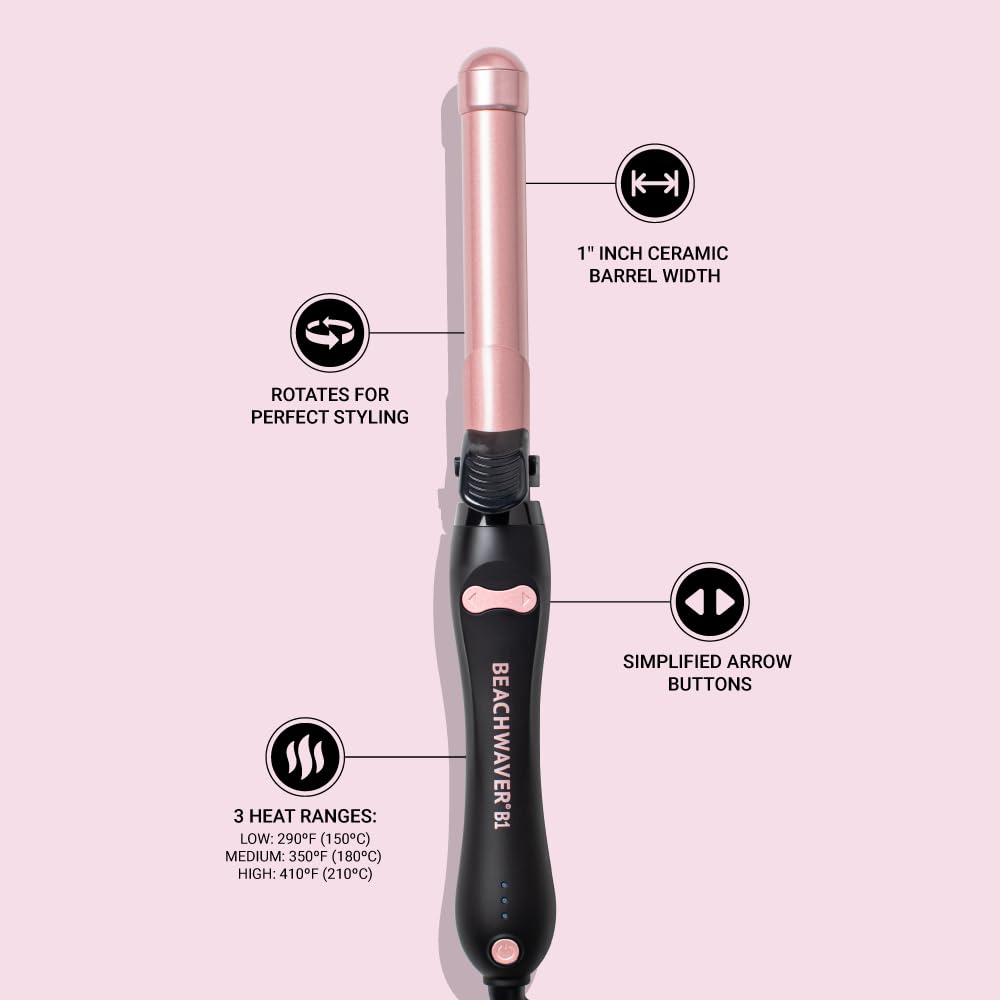 Beachwaver B1 Curling Iron Midnight Rose packaging