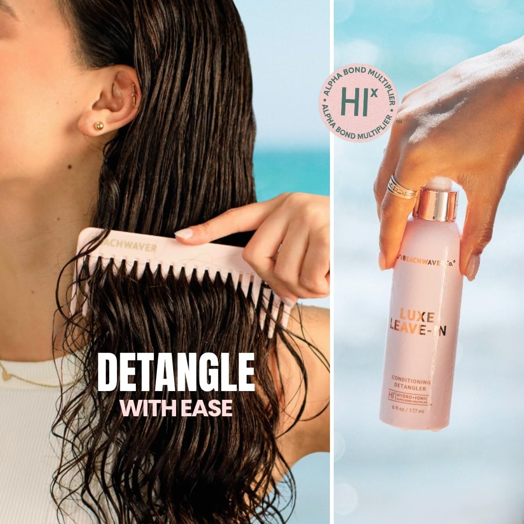 Beachwaver Luxe Leave-In Conditioning Detangler 6 Fl Oz side view