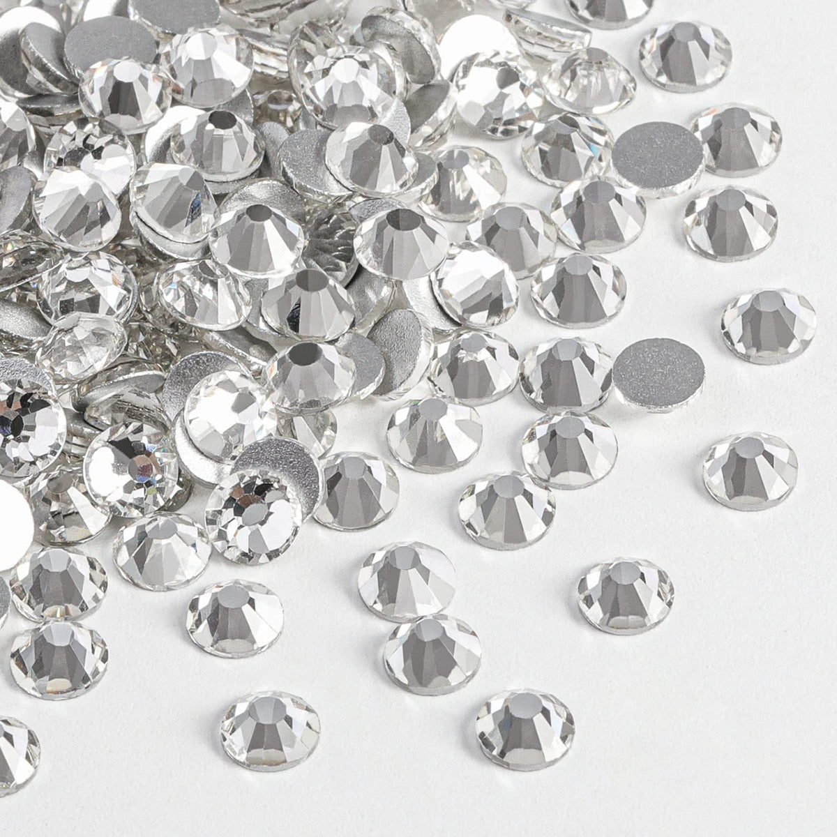 BEADSLAND 2880pcs Flat Back Crystal Rhinestones SS10 front view