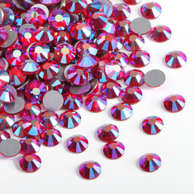BEADSLAND Flat Back Crystal Rhinestones SS10 Light Siam AB pack front view