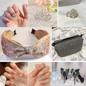 BEADSLAND rhinestones used in craft project on fabric