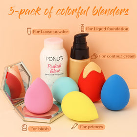 BEAKEY Makeup Sponge displaying soft marshmallow-like texture