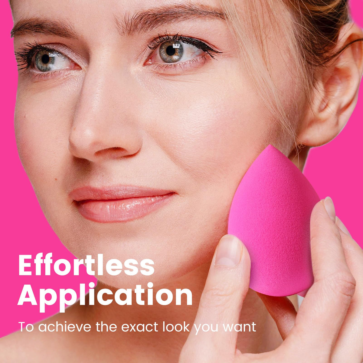 BEAKEY Makeup Sponge in hand for application
