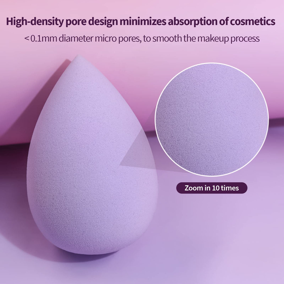 BEAKEY Makeup Sponge showing ease of cleaning