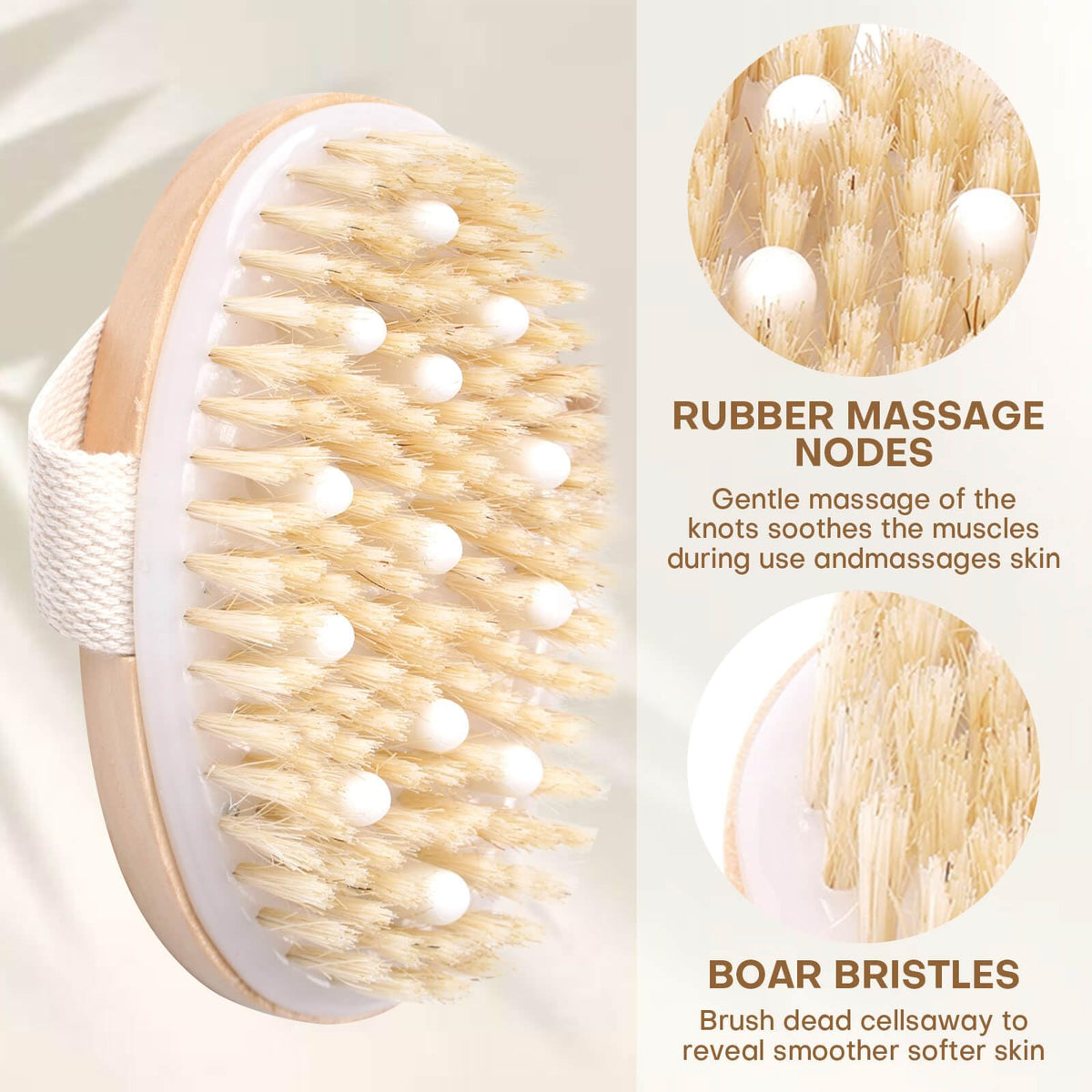 Bealihelp Massage Brush close-up view