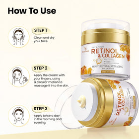Bealions Retinol Cream on a bathroom countertop