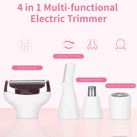 Beanify Electric Razor with facial hair trimmer head