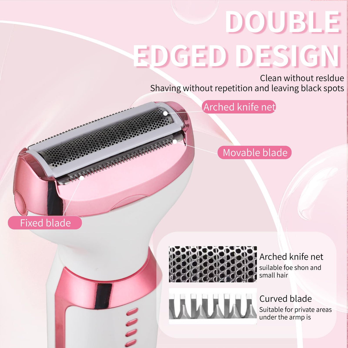 Beanify Electric Razor with stainless steel blades