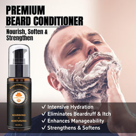 Beard brush and comb from XIKEZAN grooming kit