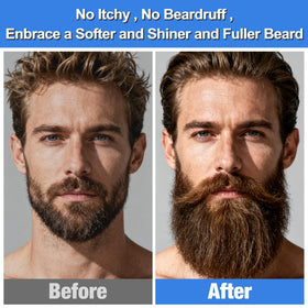 Beard comb and boar's hair brush included in the kit