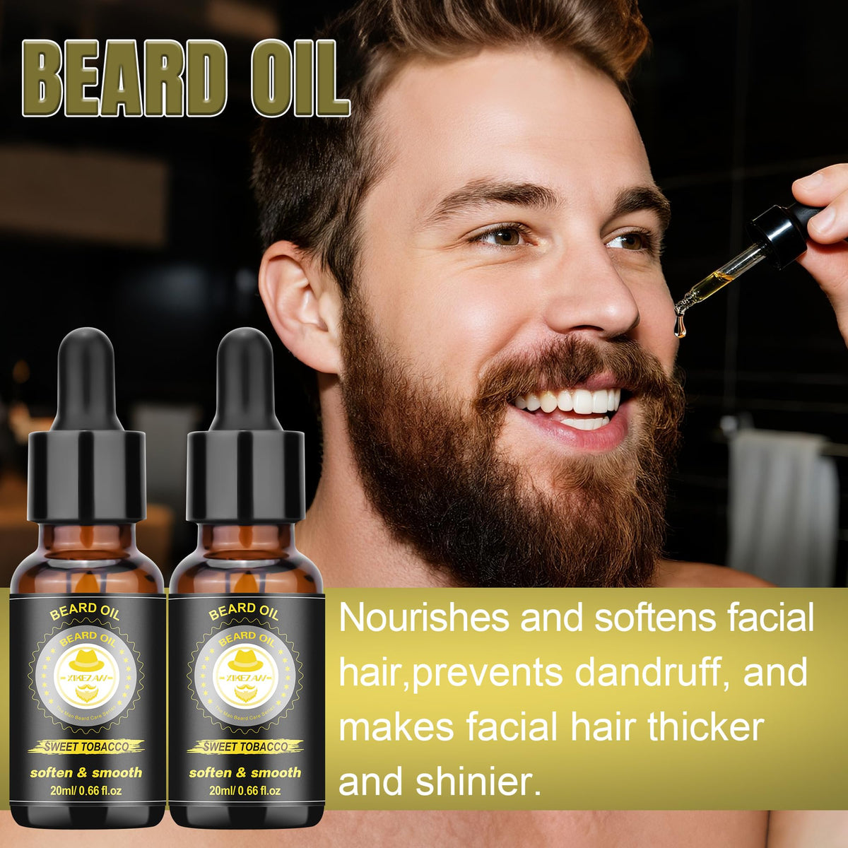 Beard comb and brush from XIKEZAN Beard Kit
