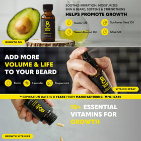Beard Growth Oil and Vitamin Spray from The Beard Club