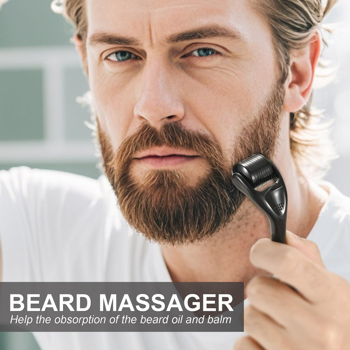 Beard oil bottle from Naland Beard Growth Kit