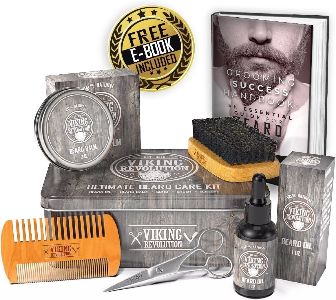 Beard scissors included in the grooming set