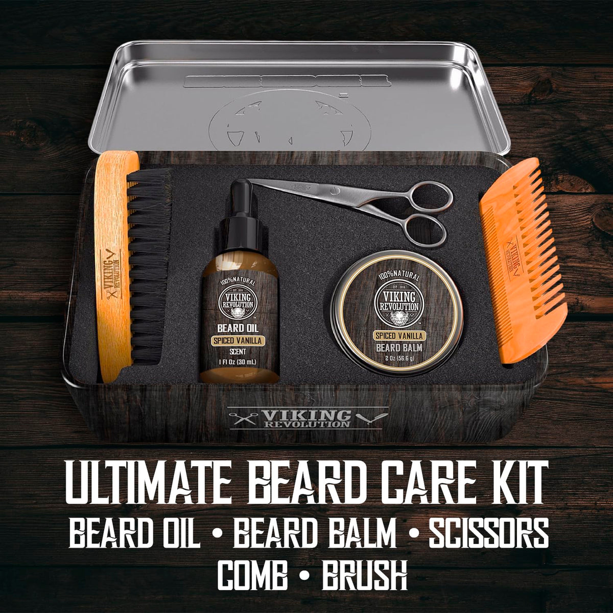 Beard Scissors included in the Viking Revolution kit