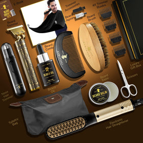 Beard straightener brush from LOVERY Grooming Kit