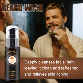 Beard wash and conditioner bottles from XIKEZAN
