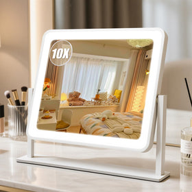 Bearolve 14"×12" vanity mirror with lights front view