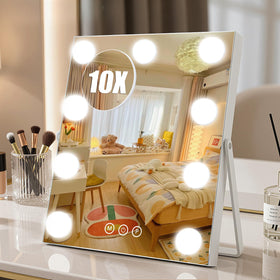 Bearolve Rechargeable Vanity Mirror front view with lights