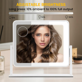 Bearolve vanity mirror showing 10X magnification feature