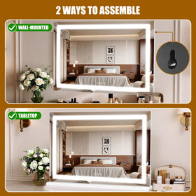 Bearolve Vanity Mirror with cold white lighting mode