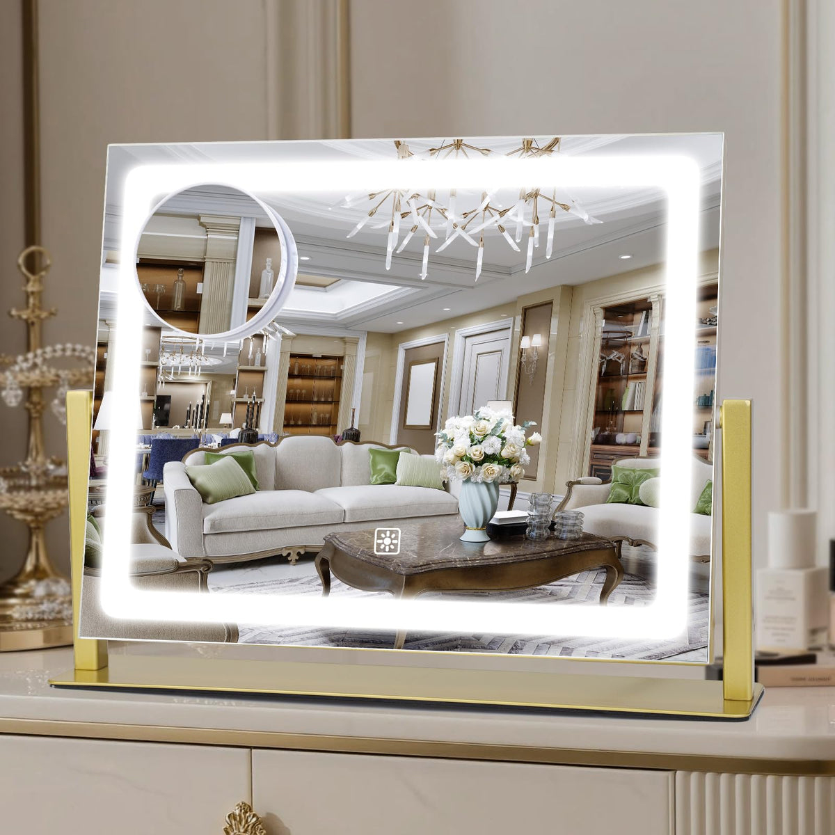 Bearolve Vanity Mirror with lights front view